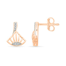 Celestial Spark Gold & Diamond Studs Earrings