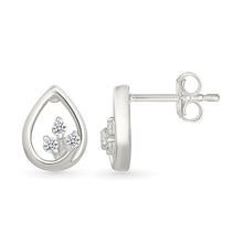 Sculptural Floweret Gold & Diamond Stud Earrings