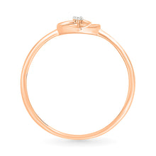 Dainty Heart Spark Gold & Diamond Ring