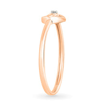 Dainty Heart Spark Gold & Diamond Ring
