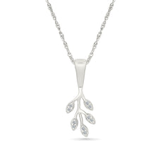 Dew Leaf Gold & Diamond Pendant