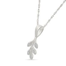 Dew Leaf Gold & Diamond Pendant