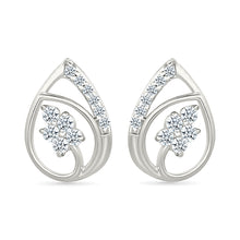 Charming Dewdrop Gold & Diamond stud Earrings