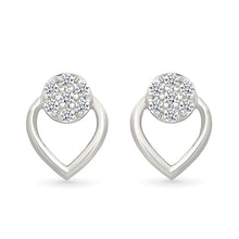 Heart & Halo Diamond Earrings