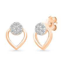 Heart & Halo Diamond Earrings