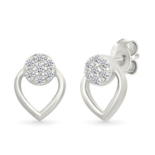 Heart & Halo Diamond Earrings