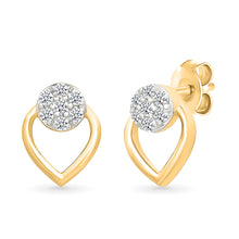 Heart & Halo Diamond Earrings