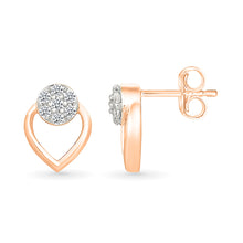 Heart & Halo Diamond Earrings