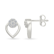 Heart & Halo Diamond Earrings