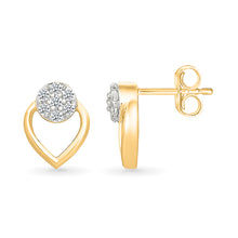 Heart & Halo Diamond Earrings