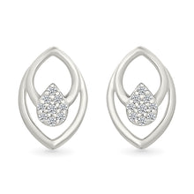 Droplet Gold & Diamond  Stud Earrings