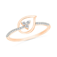 Dainty Teardrop Floral Ring