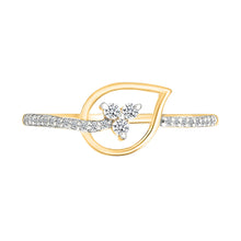 Dainty Teardrop Floral Ring