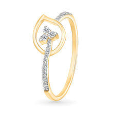 Dainty Teardrop Floral Ring