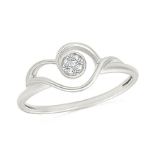 Ethereal Swirl Diamond Ring