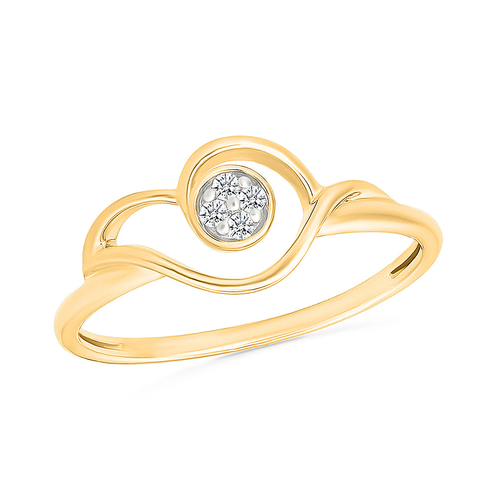 Ethereal Swirl Diamond Ring