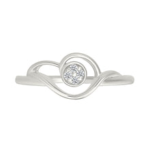 Ethereal Swirl Diamond Ring