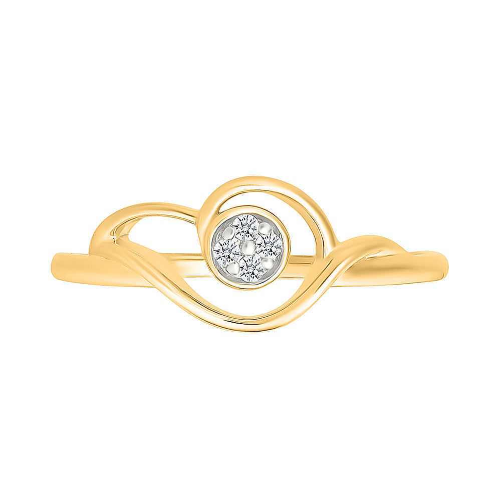 Ethereal Swirl Diamond Ring