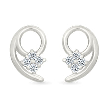 Princely Sparkle Gold & Diamond Stud Earrings