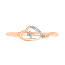 Heart Enticing Gold & Diamond Ring