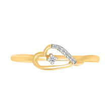 Heart Enticing Gold & Diamond Ring