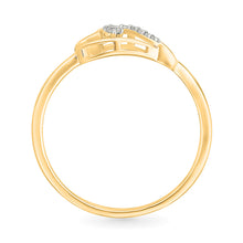 Heart Enticing Gold & Diamond Ring