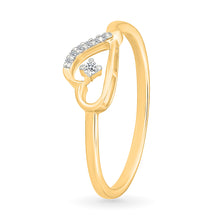 Heart Enticing Gold & Diamond Ring