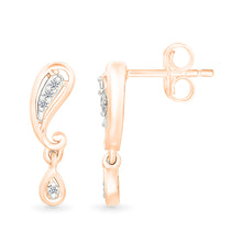 Glorious Sway Gold & Diamond Earrings