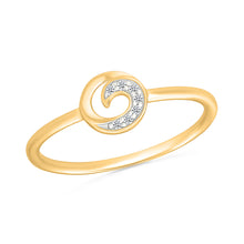 Sparkling Swirl Diamond Ring