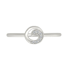 Sparkling Swirl Diamond Ring