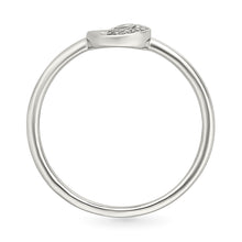 Sparkling Swirl Diamond Ring