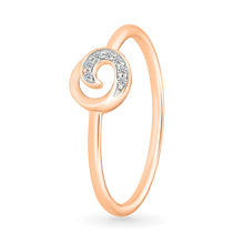 Sparkling Swirl Diamond Ring