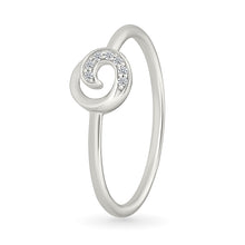 Sparkling Swirl Diamond Ring