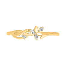 Twig Petals Gold & Diamond Ring