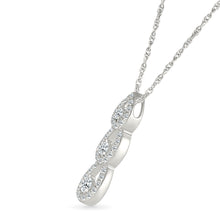 Peacock Feather Diamond Pendant