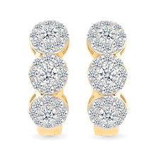 Trendy Twill Diamond Earrings