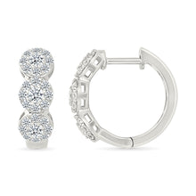Trendy Twill Diamond Earrings