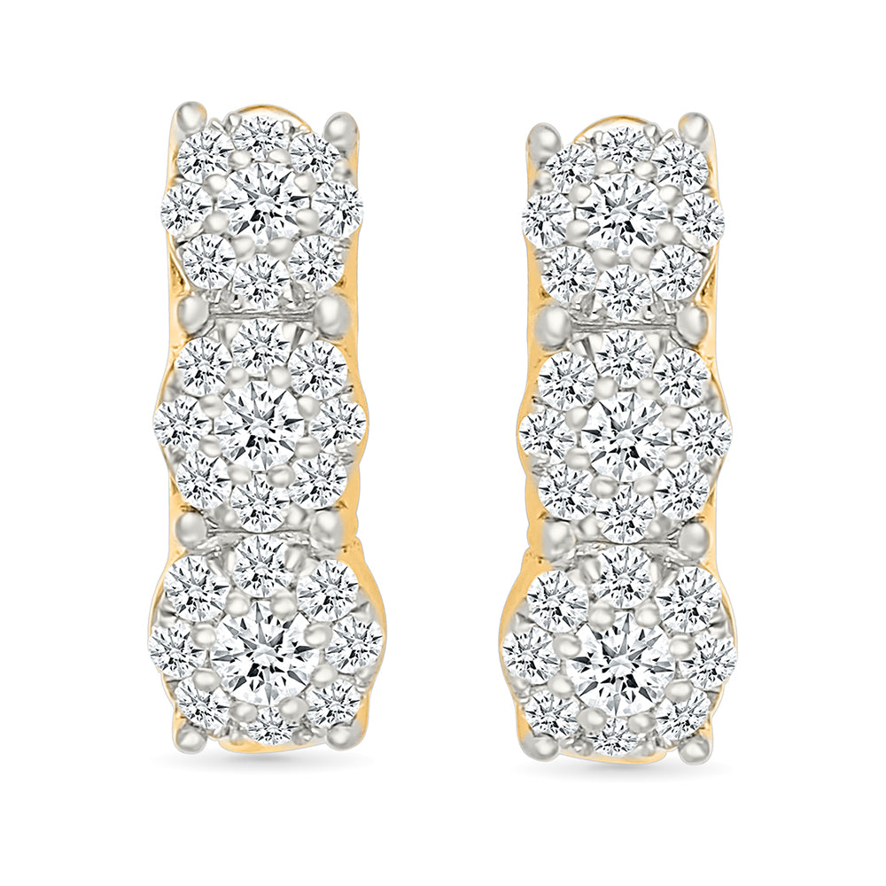 Shine Diamond Hoop Earrings