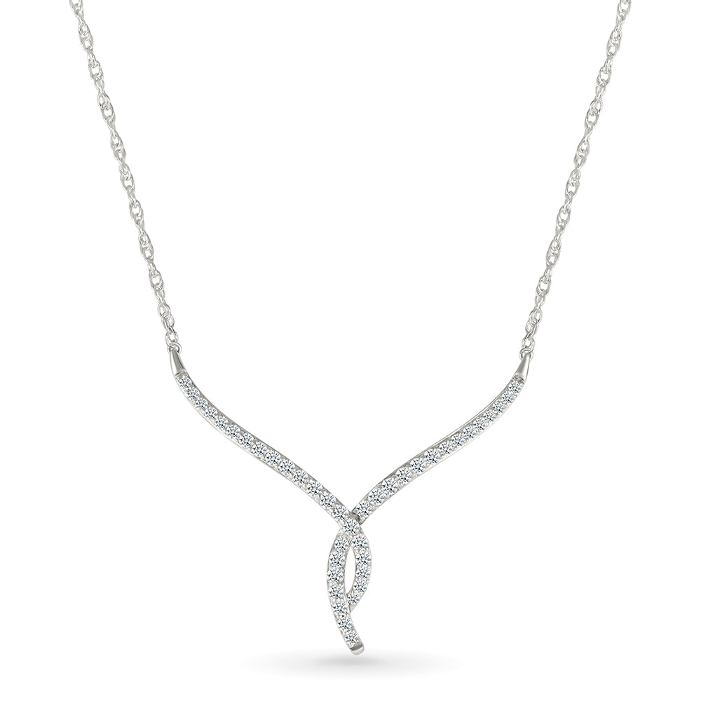 Versatile single line diamond necklace