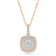 Shimmering Square Diamond Pendant