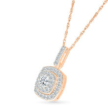 Shimmering Square Diamond Pendant