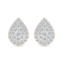 Dew Drop Gold & Diamond Earrings