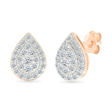 Dew Drop Gold & Diamond Earrings