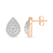 Dew Drop Gold & Diamond Earrings