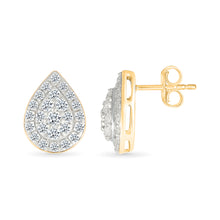 Dew Drop Gold & Diamond Earrings