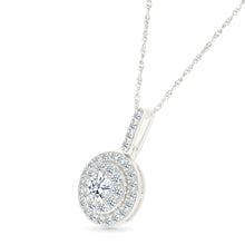 Ethereal Round Diamond Pendant