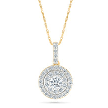 Ethereal Round Diamond Pendant
