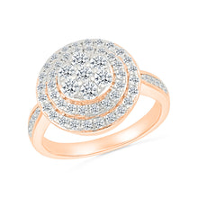 Spherical Halo Gold & Diamond Ring