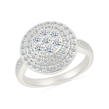 Spherical Halo Gold & Diamond Ring