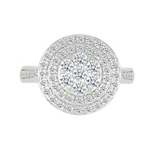 Spherical Halo Gold & Diamond Ring